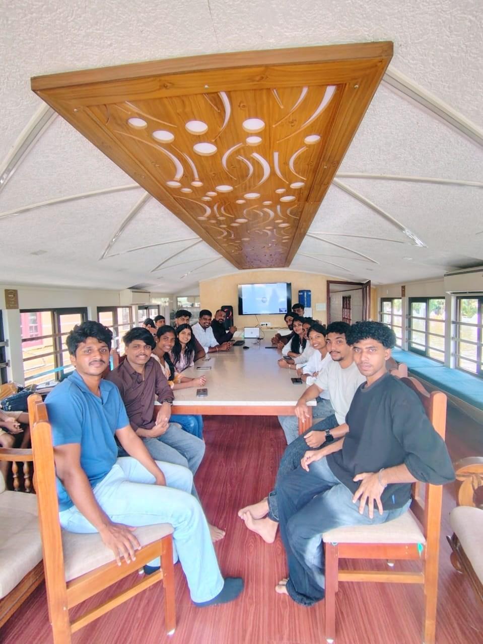 Space AI team meeting around a long table