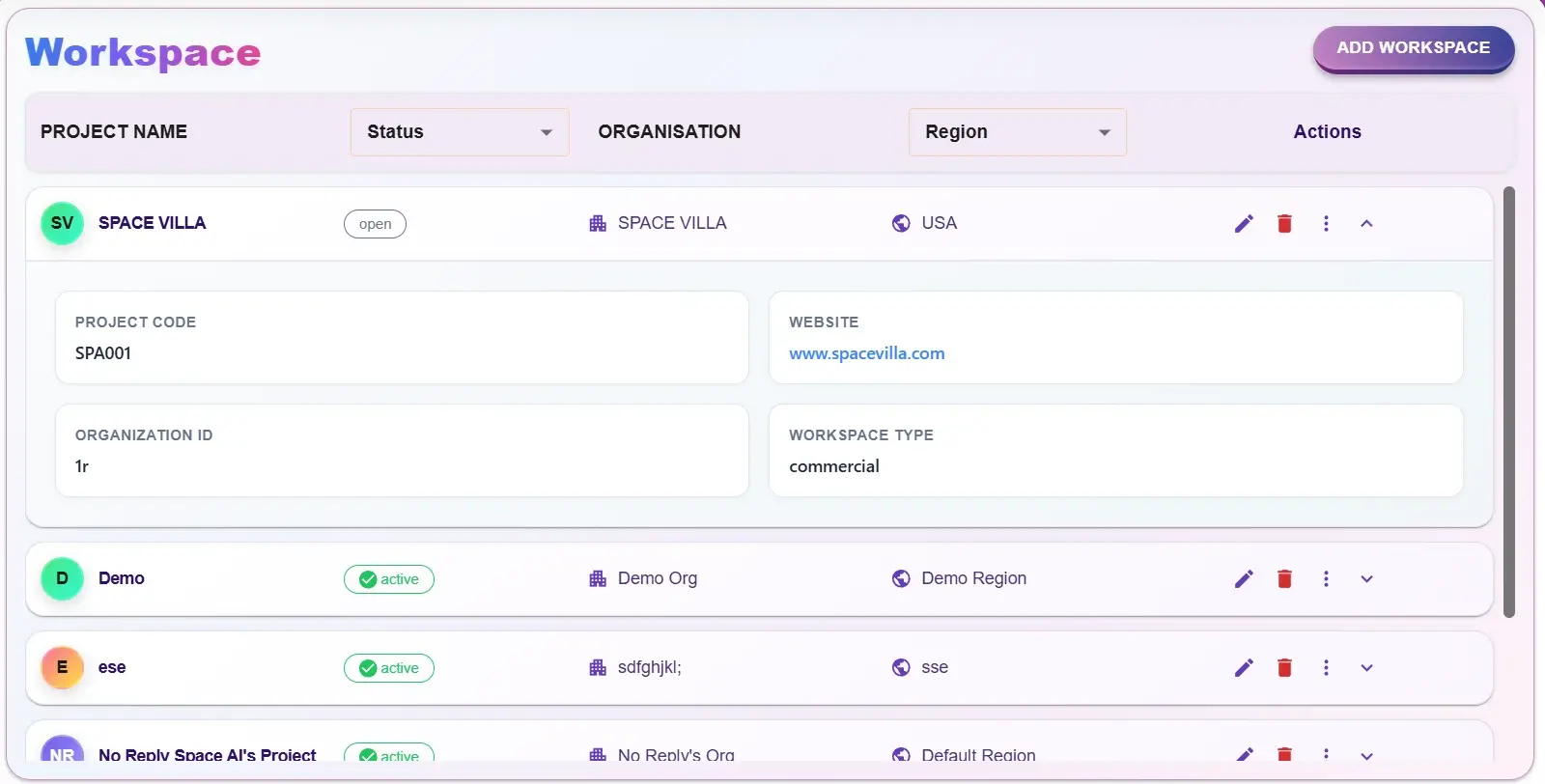 Screenshot of AI Site Inspection Tools