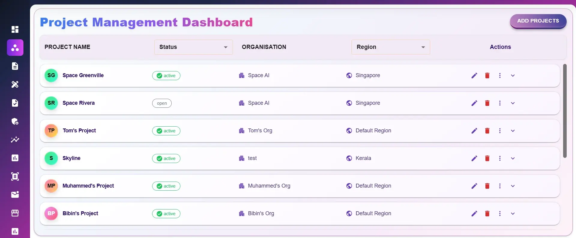 Screenshot of Automated Progress Tracking