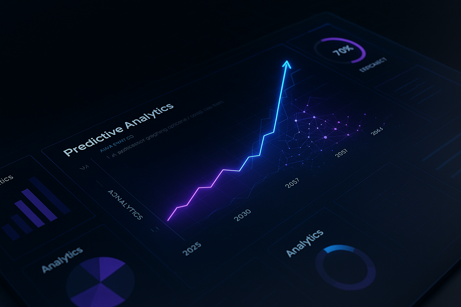 AI powered dashboards showing predictive analytics