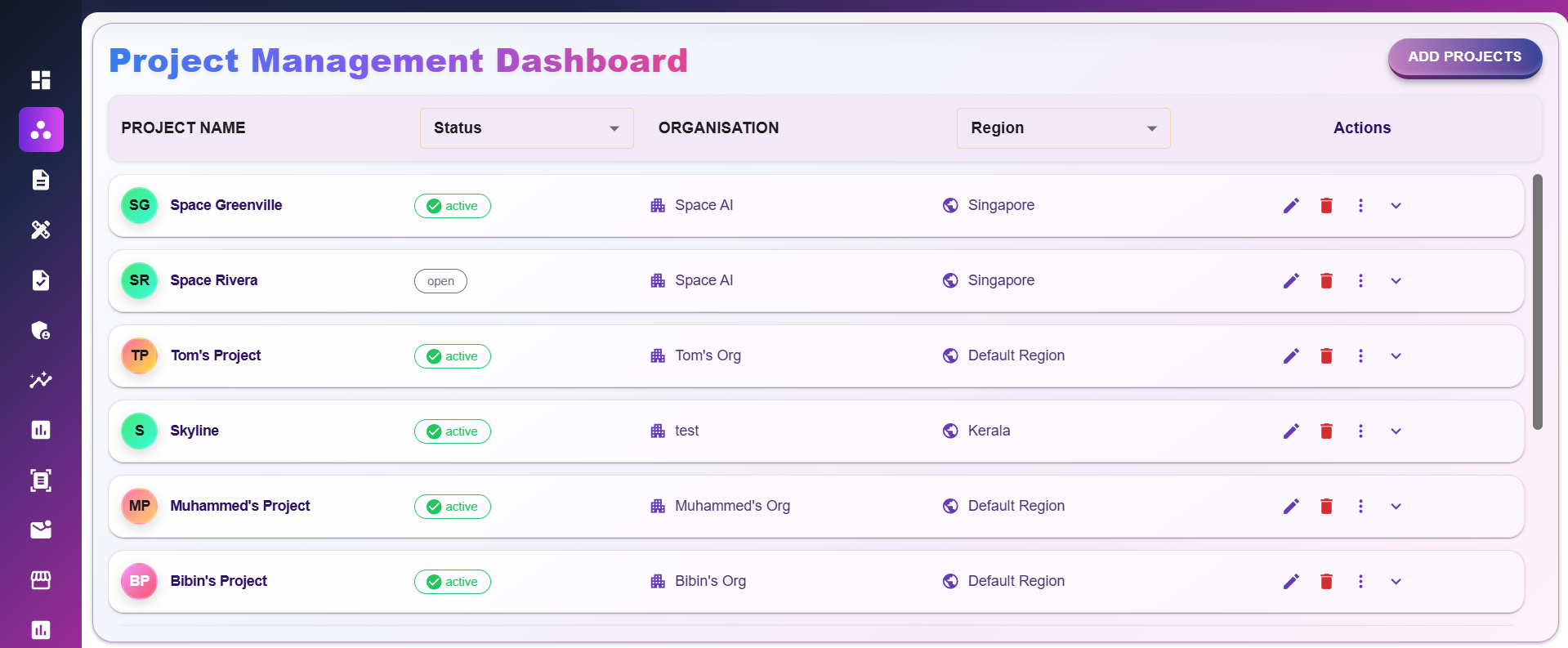 AI-Powered Project Management Dashboard | Space AI