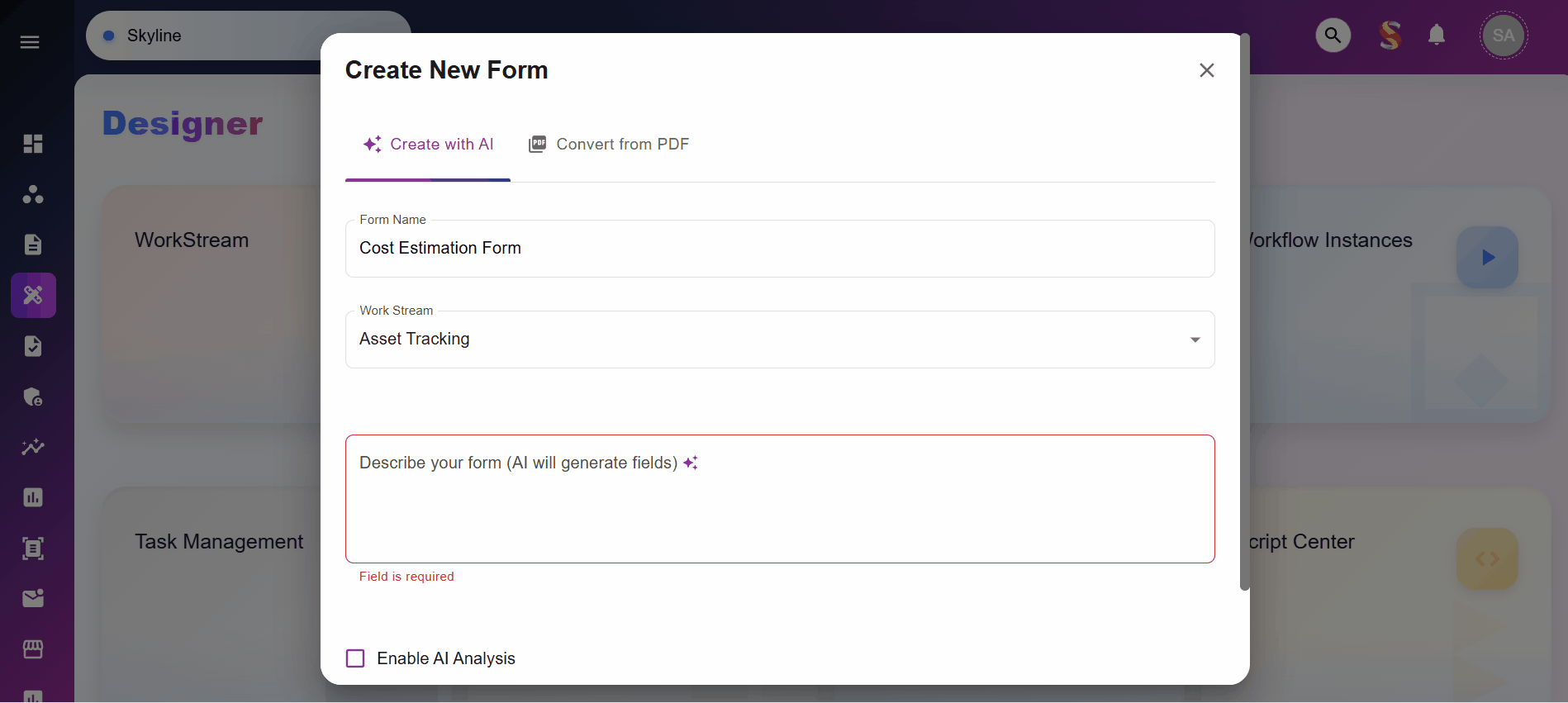 AI-Powered Estimate Generation