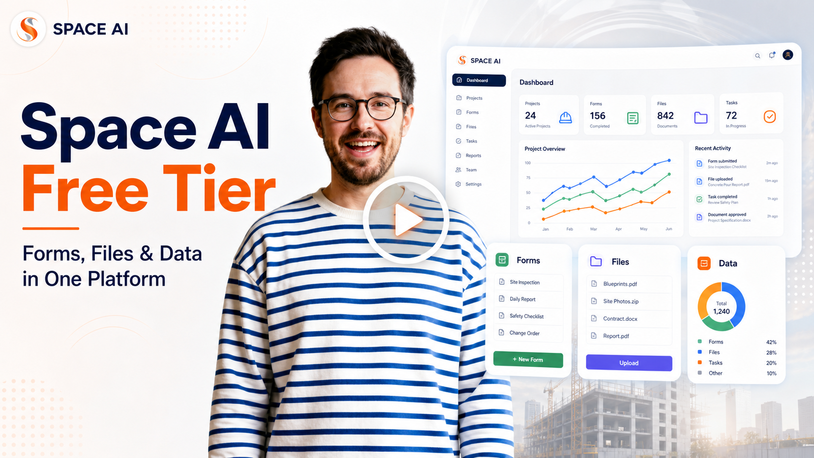 Space AI Free Tier Demo: Forms, Files, and Data in One Platform
